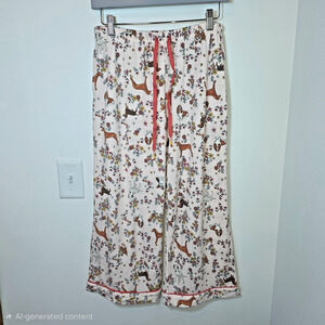 Cuddl Duds Loungewear Sleepwear Dog Print Pull On Pajama Pants Sz S Dachshund